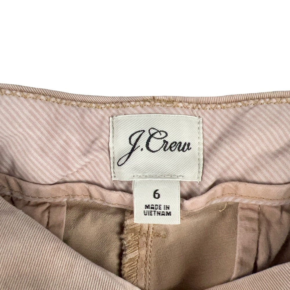 J. Crew Chino Bermuda Shorts Womens 6 Tan Khaki Cotton Twill City Short - Picture 4 of 7
